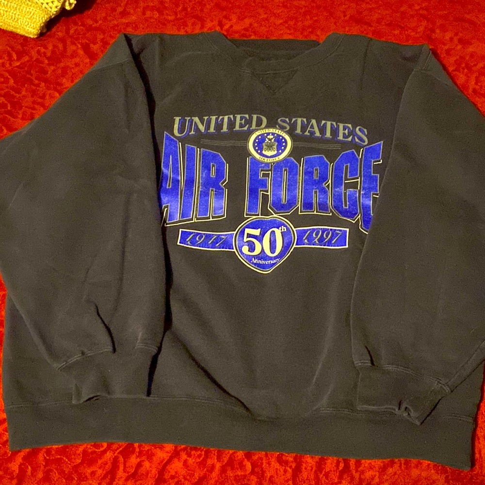 Vintage 90s USA Air Force sweater XL Men’s Large 50th Anniversary sweater